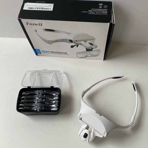 Fancii Headband LED Illuminated Head Magnifier Visor NEW - Picture 7 of 11